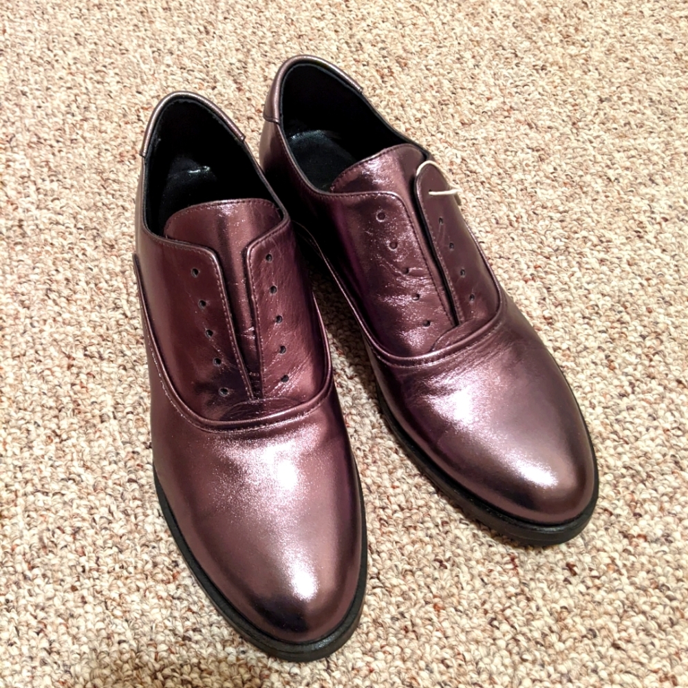 Twinset Milano Women's Metallic Leather Women's shoes Size 37 New